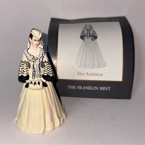 Gone with the Wind Franklin Mint Scarlett O’Hara Figurine Her Ambition 1991 3.5”